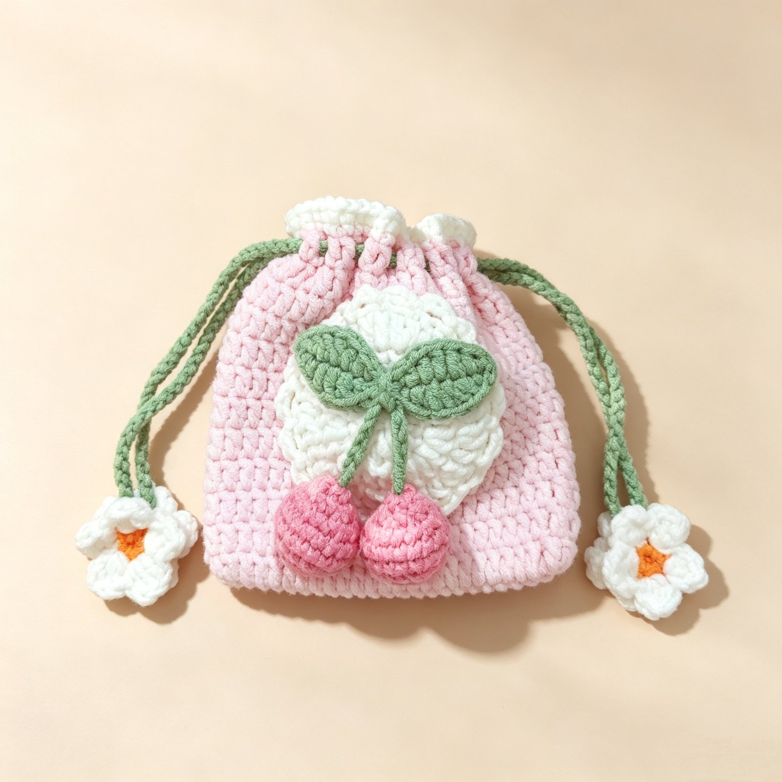 ELA BOUTIQUE |CHERRY CROCHET BAG