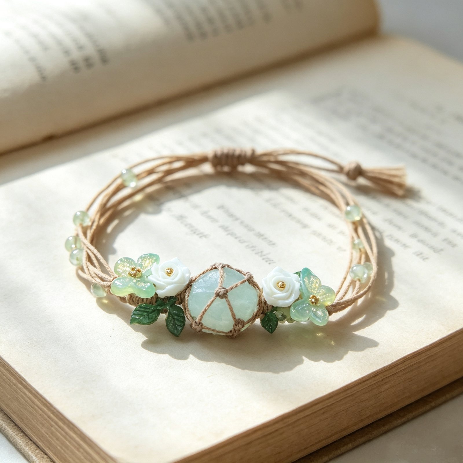 ELA BOUTIQUE| GREEN CRYSTAL BRACELET