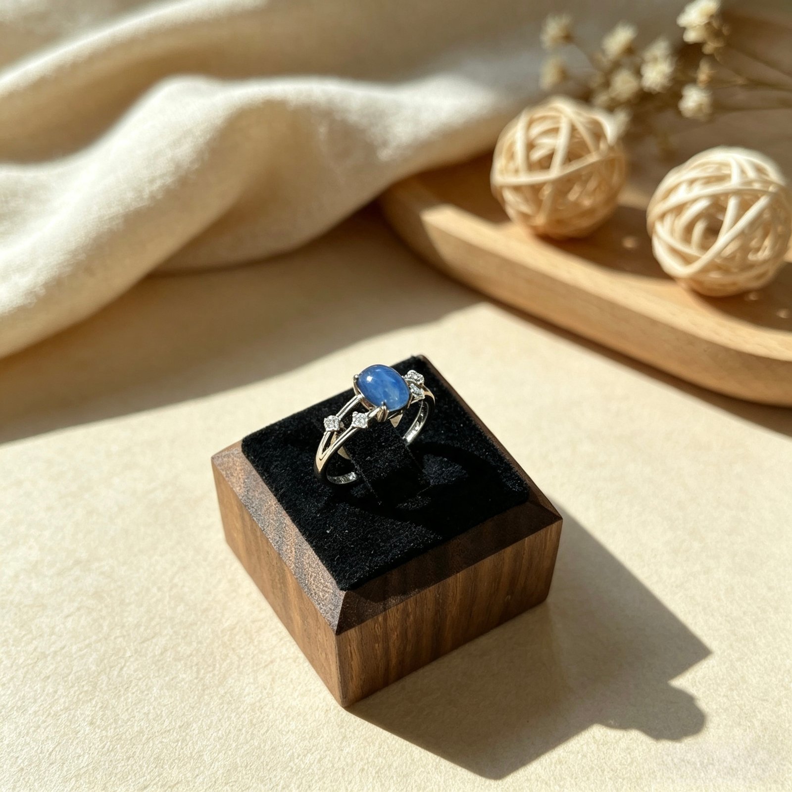 Celestial Glow — Kyanite Vintage Ring