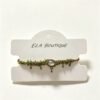 ELA BOUTIQUE |MOSS TEXTURED MACRAME BRACELET