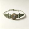 ELA BOUTIQUE |GREEN LACE LABRADORITE MACRAME BRACELET