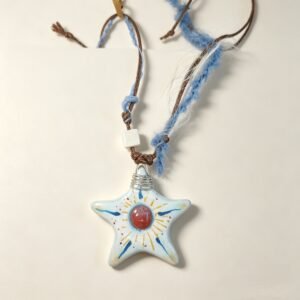 ELA BOUTIQUE |SUN STAR STONE CLAY NECKLACE