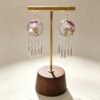 ELA BOUTIQUE |FLORAL TASSEL DANGLE EARRING