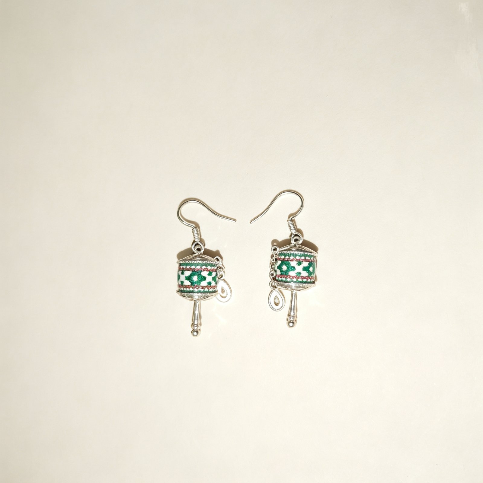 ELA BOUTIQUE |ETHNIC MINI DRUM TASSEL EARRING