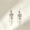 ELA BOUTIQUE |RETRO EMBROIDERY FLORAL TASSEL EARRINGS