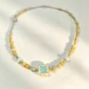 ELA BOUTIQUE |SQUARE SUNBURST NECKLACE