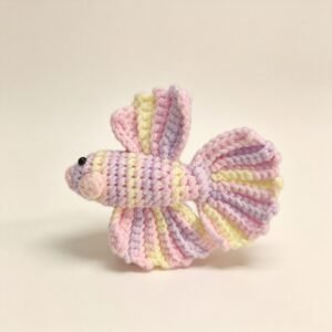 ELA BOUTIQUE |CROCHET RAINBOW BETTA FISH DOLL