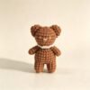 ELA BOUTIQUE |CROCHET MINI BROWN BEAR DOLL
