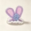ELA BOUTIQUE |CROCHET PURPLE BUNNY EAR HAIR CLIP
