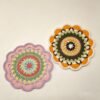 ELA BOUTIQUE| CROCHET ROUND FLORAL COASTER