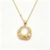 ELA BOUTIQUE| IRREGULAR HOLLOW PEARL PENDANT NECKLACE