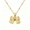 ELA BOUTIQUE| BOW PENDANT NECKLACE