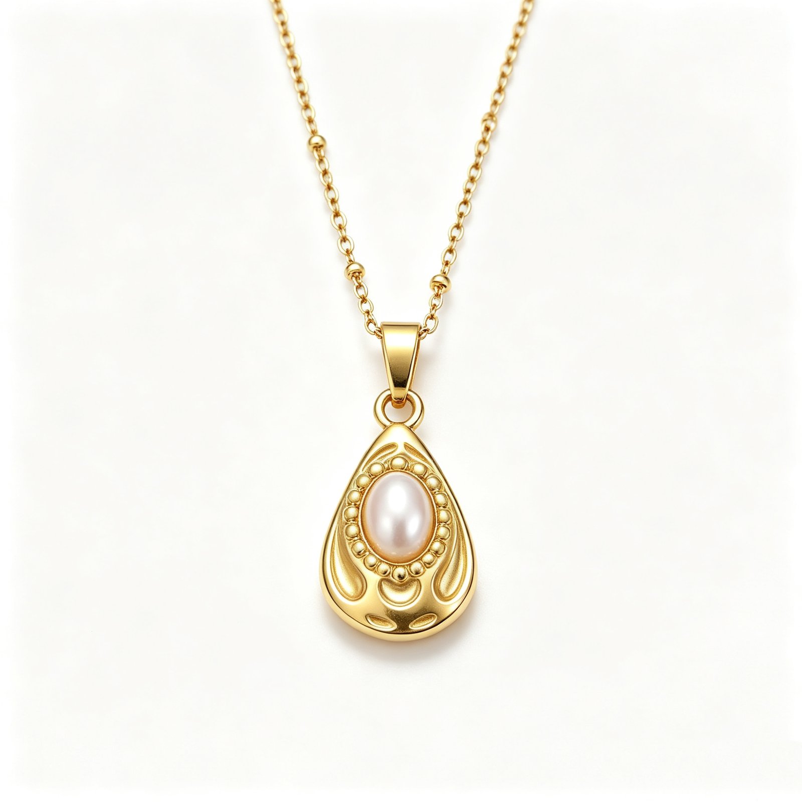 ELA BOUTIQUE| VINTAGE PEARL PENDANT NECKLACE