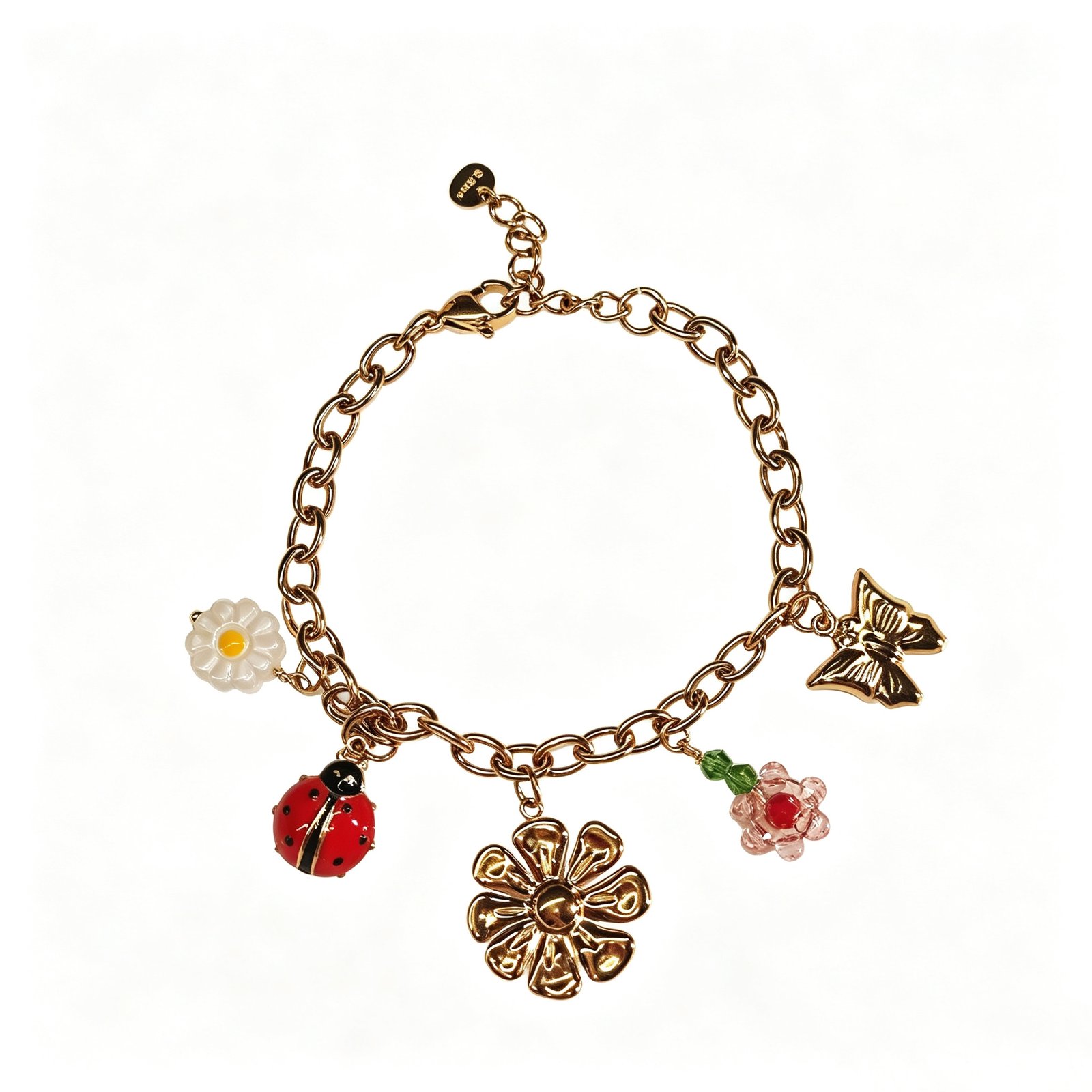 ELA BOUTIQUE| GARDEN THEME MULTI CHARM BRACELET
