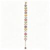 ELA BOUTIQUE| MULTI TONE FACETED CRYSTAL CHAIN BRACELET