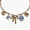ELA BOUTIQUE| PORCELAIN BOW CHARM BRACELET