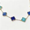 ELA BOUTIQUE| BLUE CLOVER CHARM BRACELET