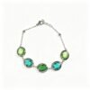 ELA BOUTIQUE| GRADIENT GREEN OVAL GEM BRACELET