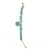 ELA BOUTIQUE| TURQUOISE CHIP SUN PENDANT BRACELET