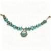 ELA BOUTIQUE| TURQUOISE CHIP SUN PENDANT BRACELET