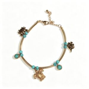 ELA BOUTIQUE| OCEAN THEME TURQUOISE CHARM BRACELET
