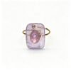 LAYERED PURPLE GEM STATEMENT RING